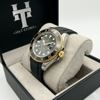 Rolex-Inspired Leather Strap Watch