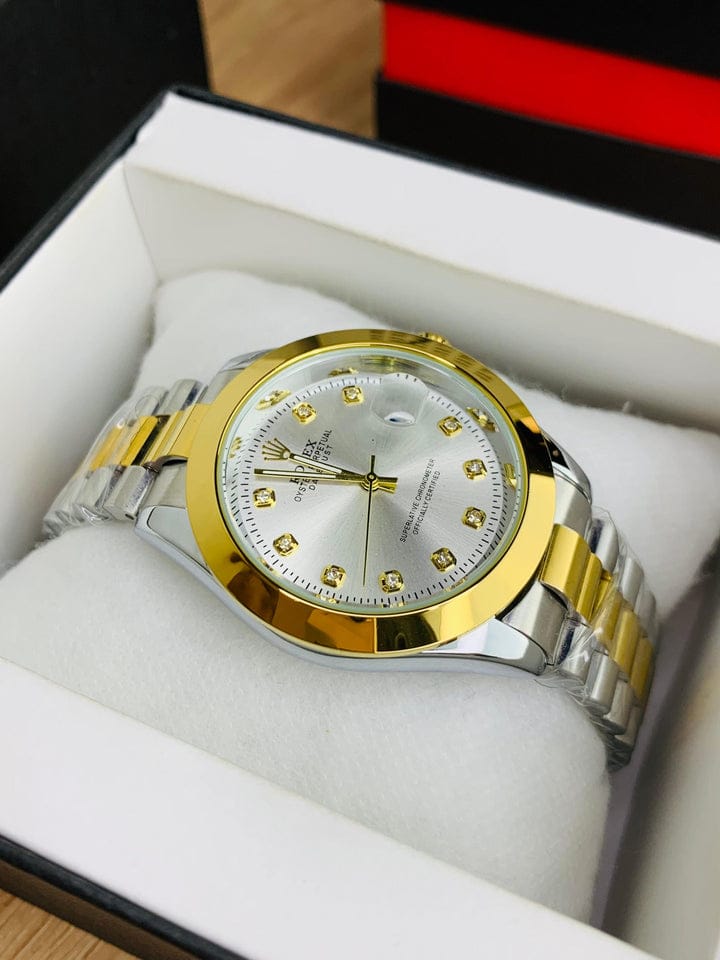 Rolex Plain Dial Two Tone
