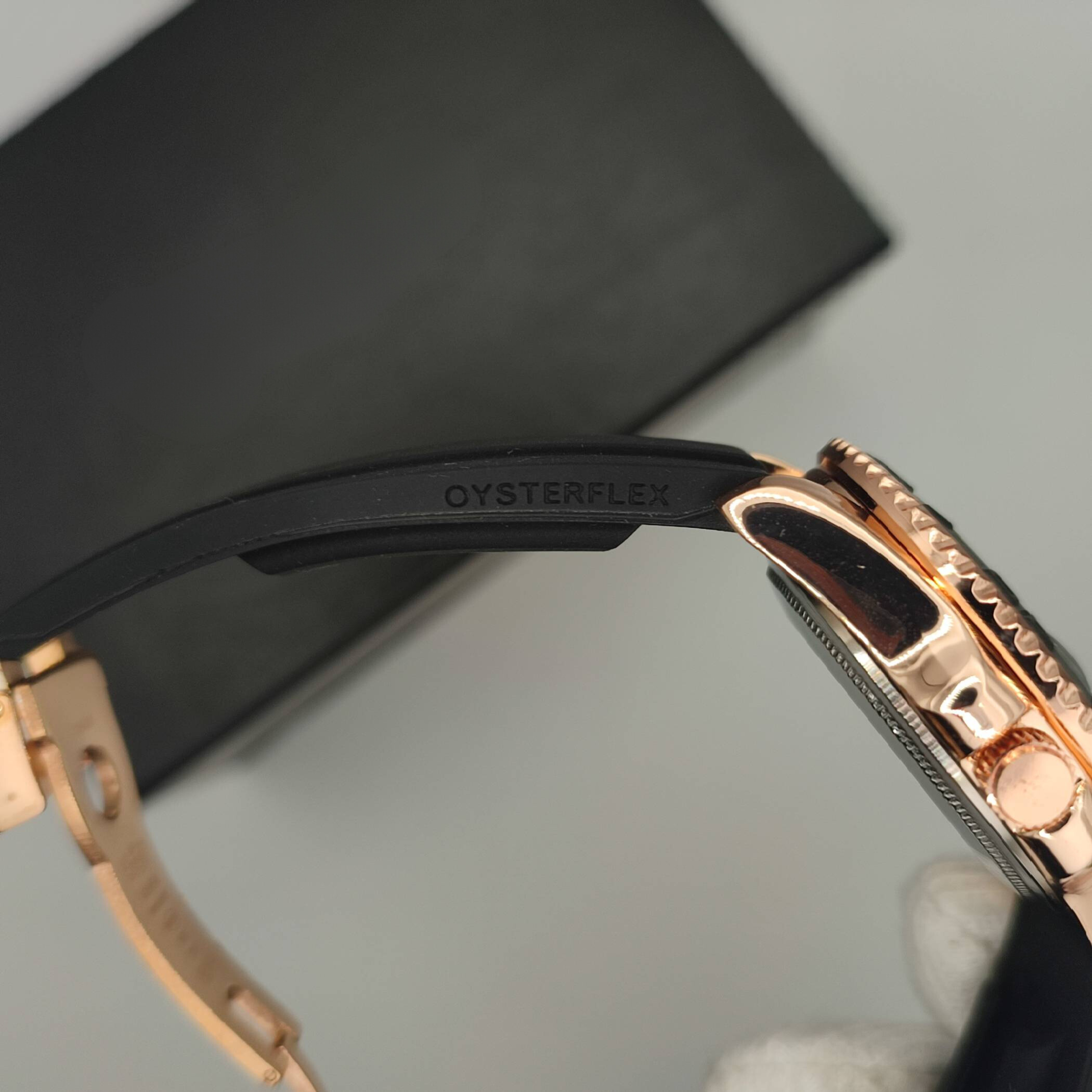 Rolex-Inspired Leather Strap Watch