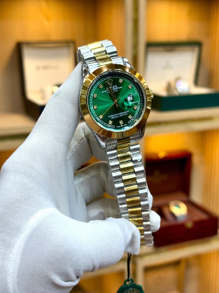 Rolex Plain Dial Two Tone