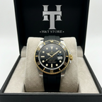 Rolex-Inspired Leather Strap Watch
